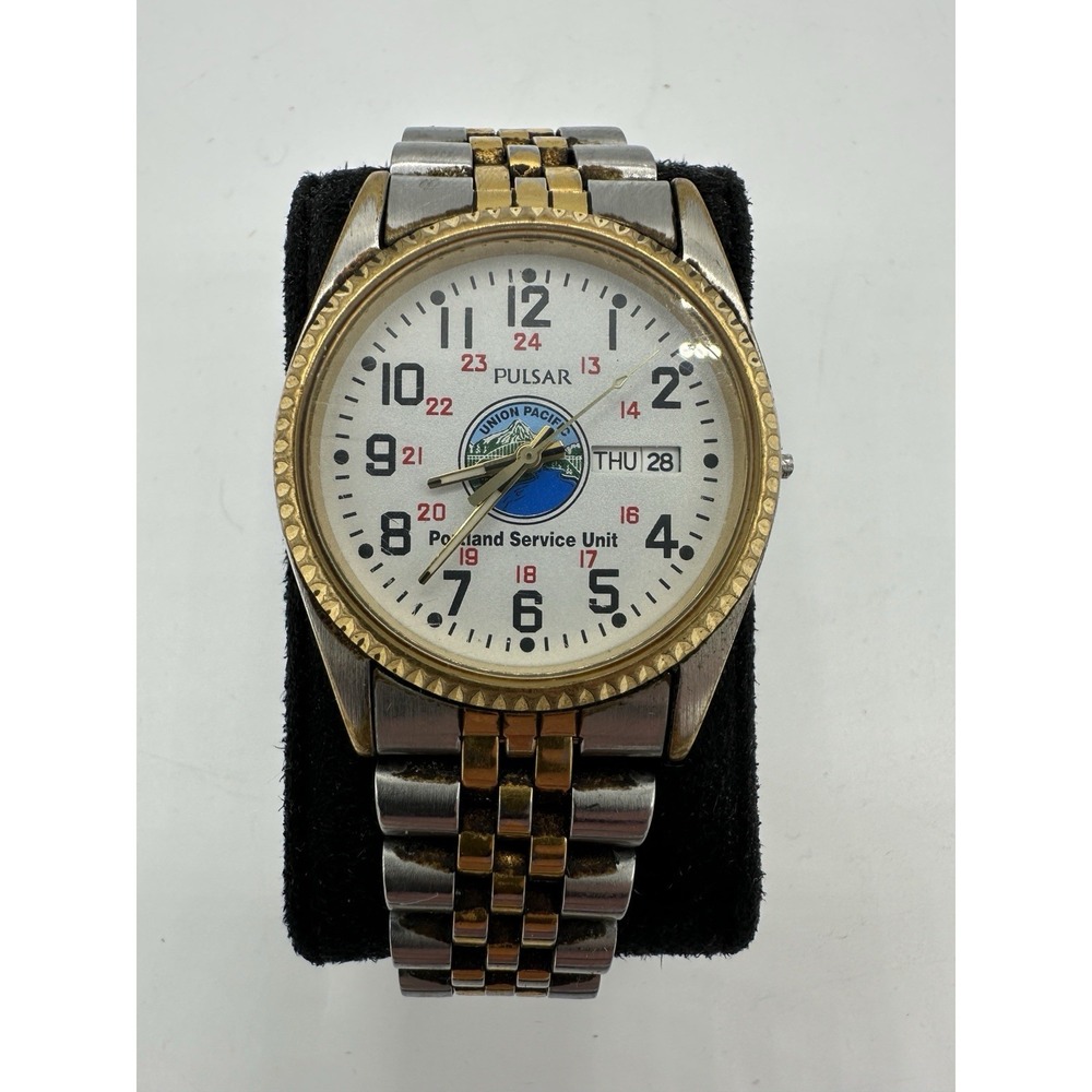 Vintage Pulsar Union Pacific Portland Service Unit Watch V733-X066 Quartz